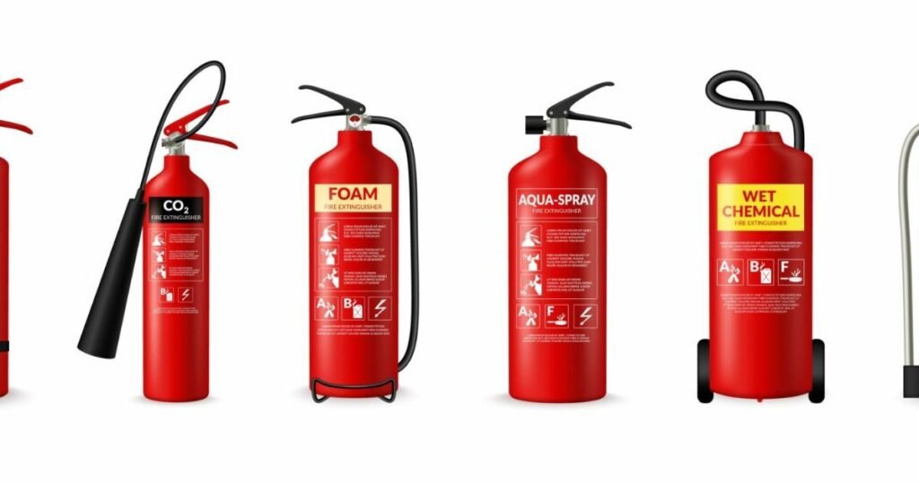 6 fire extinguisher types