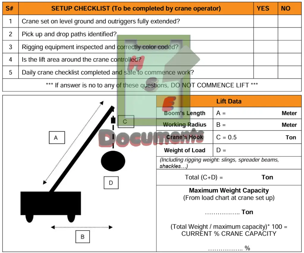 Download Mobile Crane Lifting Plan