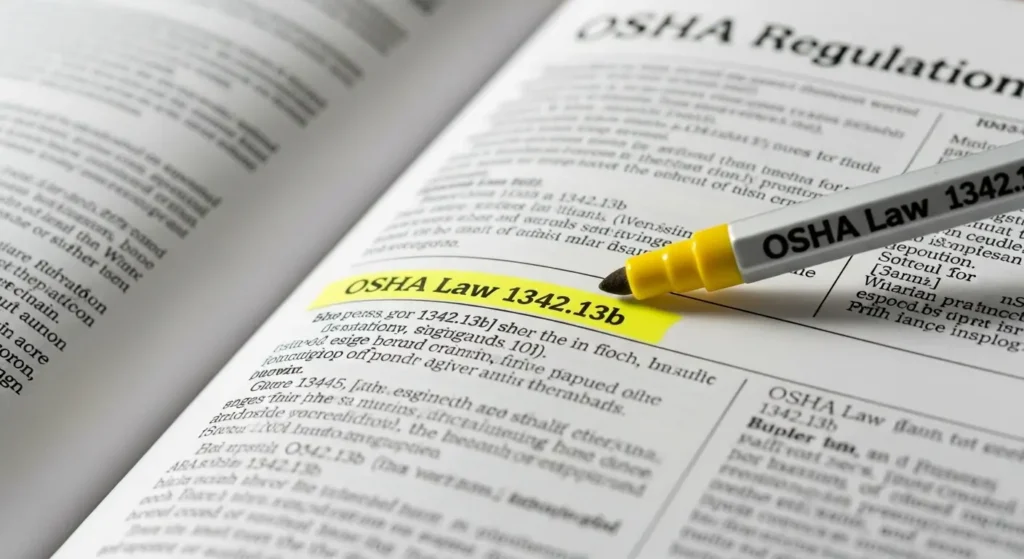 OSHA Law 1342.13b
