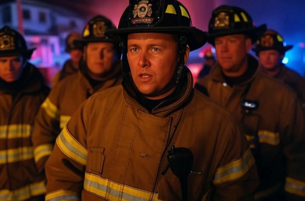 Timeline infographic showing the evolution of firefighter ranks from early brigades to modern specialized roles like Hazmat Specialist and Wildfire Technician.